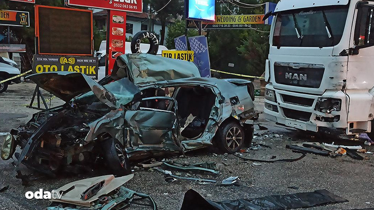 ankarada tir araci parcaladi 6NE5Y9AJ