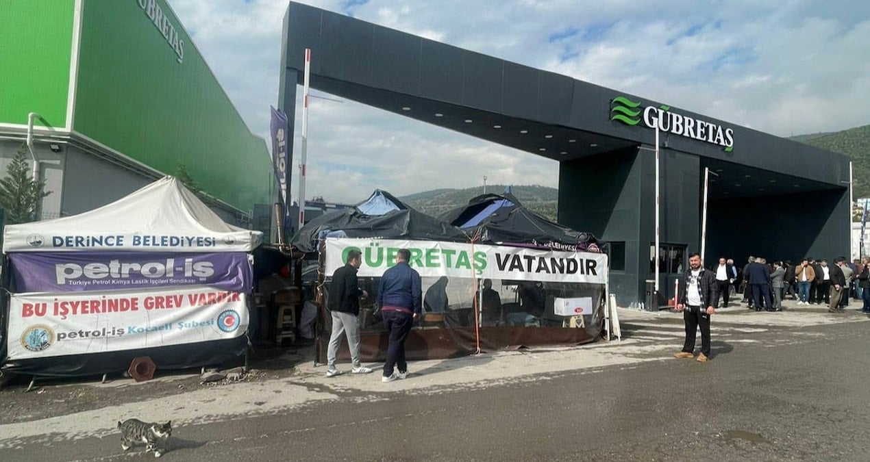 İşçiler grevdeyken Gübretaş’ın ortağı kanal aldı
