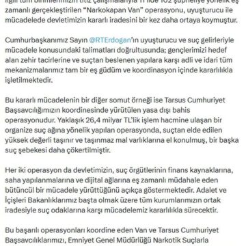 Adalet Bakanı Gürlek: Suçla Mücadele Kararlılıkla Devam Edecek